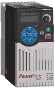 VF Drive PowerFlex523, 4kW 10.5A 3x480VAC, aux. 1NO 3A 30VDC/ 250VAC, integral keypad w. PM, LED, EtherNet IP, USB, RS485, EMC, Rahmen B, Allen-Bradley