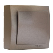 SM Switch Themis, 1way, 10A 250VAC, fume-anthracite
