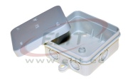 Junction Box FD7/ K8, 75x75x35mm, PE flame retardant, 7x VR20, M20, IP55, grau