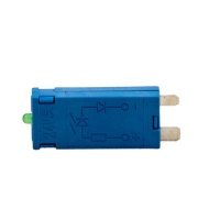 LED (green) ^Diode (standard polarity) 99.01, cv 6..24VDC, sockets 90.20/21 ^94.72/73/74/82/82.1 ^95.63/65/75 ^96.72/74