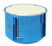 Junction Box PV80, 80|ø83x60 w. screws, w. cover, HF, cavity wall, Simet, blau