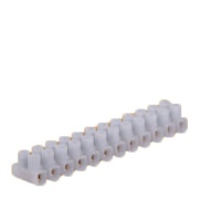 Terminal Strip, 12x 4mm² 24A 450V, polypropylen, weiß