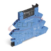Interface Relay Coupler 38.51., 1CO (SPDT) 6A 250/400VAC, cv 24VDC sensitive, LED ^diode, push-in, W6.2mm, TS35