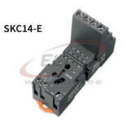 Relaissockel SKC14-E, SK4P, SK36F, 4P 10A 300V, Schraubklemme, RKE 4CO Relais, inkl. Haltebügel, Markierung, UL/TÜV/CE, 10stk/pck, TS35