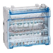 Distribution Block, 4P 125A 500V, 4x (1x 10..35/6..25mm²| 3x 6..16mm² 7x 1.5..10mm²), 6M
