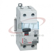 Residual Current Operated Circuit Breaker DX³, 1C+N 16A 230VAC 6/10kA, 30mA Typ AC, N right hand, 2M