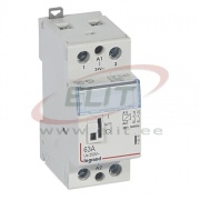Installationsschütz CX³, 2NO 63A 250VAC, vc 24VAC, mit Handschalter, 2M, TS35