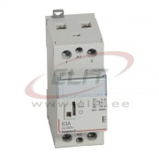 Installationsschütz CX³, 2NO 63A 250VAC, vc 230VAC, mit Handschalter, 2M, TS35