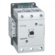 Contactor CTX³ 150, 60kW 130/160A 3x400VAC, aux. 2NO, 2NC 16A 240VAC, cv 100..240VAC/DC, TS35, panel mount, Legrand