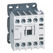Mini Contactor CTXmini, 5.5kW 12/20A 3x400VAC, 1NC 10A 240VAC, cv 230VAC, TS35/ panel mount