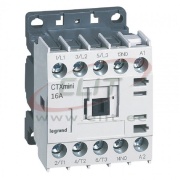 Mini Contactor CTXmini, 7.5kW 16/20A 3x400VAC, 1NO 10A 240VAC, cv 24VAC, TS35, panel mount, Legrand