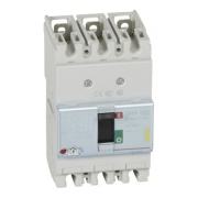 Moulded Case Circuit Breaker DPX³ 160, 100A 3x400VAC 16kA, therm. 0.8..1In, magn. 10In, inkl. screws/ cage clamps Al/Cu 70/95mm², panel mount, Legrand