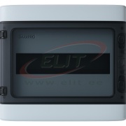 SM Distribution Box VORTEX, 18M, 1500VAC/DC, PEN 18^18, 286x411x138mm, PC/ABS, -25..60°C, UV-stable, HF, cl. II, IP65 IK10, MaxPro, transparent, grey