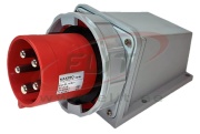 SM Industrial Inlet, 3P+N+E 63A 415VAC, IP67, MaxPro, rot