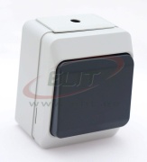 SM Switch Nortic, Zwischen, 10A 250VAC, plug-in clamp, IP44, grau