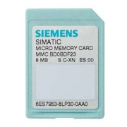 Simatic S7, Micro Memory Card, S7-300/ C7/ ET200, 3.3V NFlash, 2Mbytes, Siemens