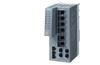 Scalance XC106-2, Unmanaged IE Switch, 6x 10/100 Mbit/s RJ45 ports, 2x 100 Mbit/s multimode BFOC, LED diagnostics, error-signaling contact w. set button, redundant power supply, Siemens