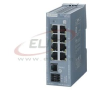 Scalance XB208, Managed Layer 2 IE Switch, 8x 10/100 Mbit/s RJ45 ports, 1x console port, diagnostics LEDs rotundant power supply, 0..60°C, TS35, EtherNet/IP, Siemens