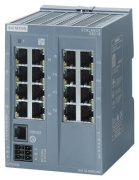 Scalance XB216, Manageable Layer 2 IE-Switch, 16x 10/100Mbit/s RJ45, 1x console port, diagnostics, LED, rotundant power supply, 0..60°C, TS35, Default-Ethernet/IP, Siemens