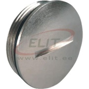 Locking Plug, M20x1.5, thread 6mm, -40..100°C, nickel-plated brass, NBR, inkl. o-ring, IP68, Agro