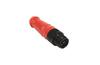 Shorting Plug 898D, M12, 4NC 4A 30VDC, IP67, Nema6P, red