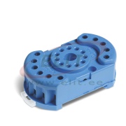 Fassung 90.23, 60.13, inkl. 090.33 metal retaining clip, TS35, blau