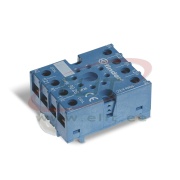 Fassung 90.26, 60.12/88.12, inkl. 090.33 metal retain clip, TS35, Finder, blau