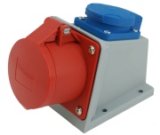 SM Fassung Combo, 3P+E+N 32A 415VAC ^2P+E Schuko 16A 250VAC, IP44, MaxPro