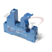 Fassung 97.01, 46.61, dauert 99.02, inkl. 097.01 Halteklammer Kunststoff, TS35, blau