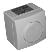 Kompakte Elektronische Geschwindigkeitsregler AREB, 80..460W 0.25..2.5A 230VAC, Drucktaster, Mindestgeschwindigkeitseinstellung, Aufputz/Unterputz Montage, IP54/44