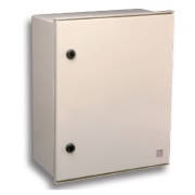 Wandschrank BRES, 400Wx400Hx200D, undurchsichtige Tür | Öffnung 180°, -50..80°C, glasfaserverstärktes Polyester (PRFV), UV-Beständigkeit, IP66 IK10, Safe, grau
