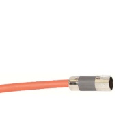 Feedback Transition Cable Kinetix, threaded DIN » bayonet receptacle, 19.7-in. industrial TPE cable, Allen-Bradley, schwarz