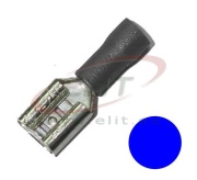 Receptacle Con vh 2.8 bs, insulated, female, 1.5..2.5mm² 300V, tab 0.5x2.8mm| 285, -25..75°C, PVC, brass, 100stk/pck, blau