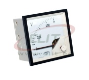 Voltmeter EA17, moving-iron, 500VAC, scale 90°, ■72x72mm/ □68x68mm, IP52/50