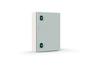 Mild Steel Enclosure E COR, 600Wx800Hx200D, plain door, mounting plate, 2x gland plate 210x110, 2x lock w. ø3mm double bar key, C3M| epoxy resin layer, IP66 IK10, Nema4, grey