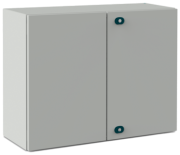 Enclosure E COR, 1000Wx800Hx300D, plain double door, mounting plate, 2x gland plate 310x110, 2x lock w. ø3mm double bar key, C3M| epoxy resin layer, IP55 IK10, Nema4, grey