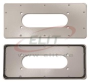 Cable Entry Plate E COR, cutout FL13, 135x55 | for multigate MB/HTB, perforated, incl. mounting accessories, ETA, grey