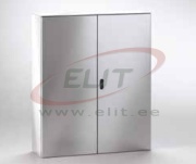Enclosure ECOR, 1000Wx1000Hx300D, double plain door, mounting plate, 2-way rod lock w. ø3mm double bar key, AISI304L, IP55 IK10, NEMA12