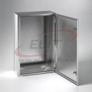 Edelstahl-Wandgehäuse E COR, 400Wx300Hx150D, schlichte Tür, Montageplatte, 1 Schlöss mit ø3mm Doppelbartschlüssel, AISI304L, IP66 IK10, NEMA4X, ETA