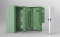 Innentür ECPI, 400Bx500H, inkl. Zubehör, C3| Epoxidharzschicht, grau