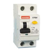 EPBR-63H-C10-30 « Residual Current Breaker w. Overcurrent EPBM2, 1C+N 10A 240VAC 10kA, AC 30mA, 2M, 10mm²