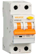 Residual Current Breaker w. Overcurrent EPBR-63H, 1C^N 6A 30mA 10kA, type AC, 2M, 10mm²