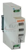 LED Meldeleuchten, weiß, weiß, weiß, 230VAC, 1..16mm², 1M, TS35, MaxGE