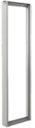 Modular Frame EUSM, 800Wx1800H, 2 uprights, 2 covers, 2 trim rails, incl. mounting accessories, grey