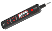 AC Voltage Tester, non-contact, 12..300VAC, 0..40°C, pen type, voltage detector, electric sensor, audible alarm, 1x AAA battery(not incl.), LCD, safety level/ certification: ct Ⅱ 300V