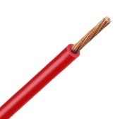 Wire H05V-K, 0.5mm² 300/500V -40..70°C, 100m/pck, red