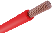 Wire H07V2-K, 1.5mm² 450/750V -40..90°C, 100m/pck, red