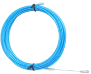 Conduit Ducting Cable Puller LO88m, steel fish tape, spring guided roller head, eyelet, steel Draht, plastic, Ø3.6mm, L20m, 150kg