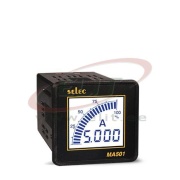 Digital Ammeter MA501, 4digits LCD backlight, analog bargraph indication, 1Ø-2Draht, 0..5AAC (5..5000A), sv 240VAC ±20%, ■52x52/ □46x46mm, IP65, Selec