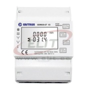 Energiezähler SDM630, 10/100A (1Ø-2w/3Ø-3w/3Ø-4w)x 230/400VAC,  LCD m. Hintergrundbeleuchtung, bidirektional, 2tarife, 2 Pulsausgänge, M-Bus, kl.1/acc.B, MID, -25..55°C, B72mm, TS35